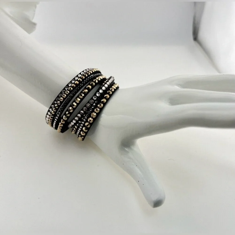 DISPLAY ITEM. Authentic Swarovski Slake Deluxe Wrap Bracelet, 5089699. RARE. - Picture 2 of 12